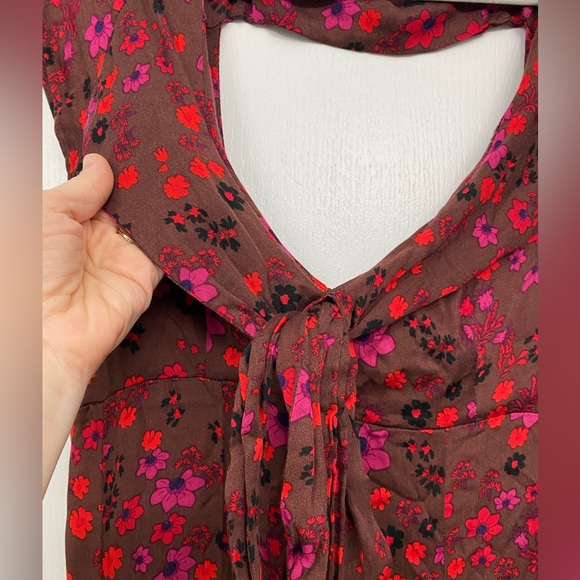 NWT Free People floral skater mini dress - Picture 5 of 8